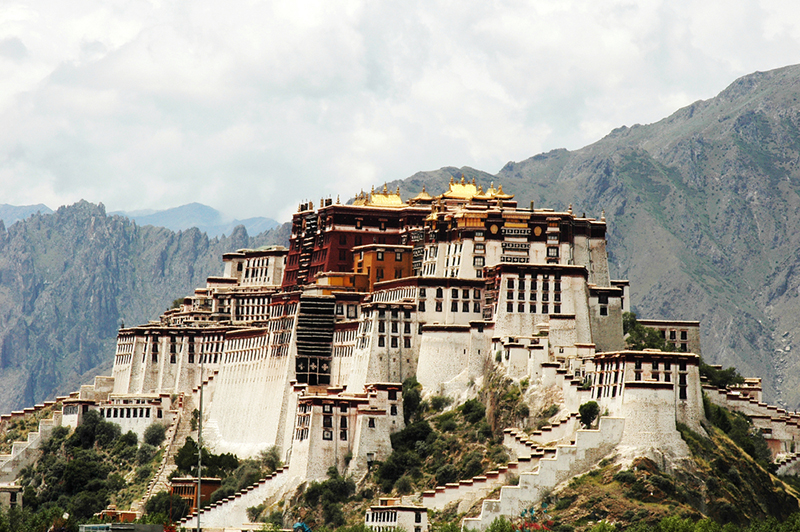 Potala Palace in Tibet, one of the highest ancient palaces in the world